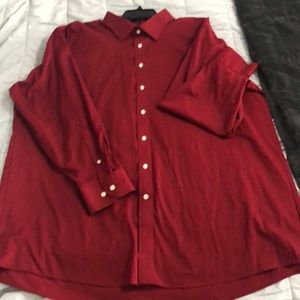 Mens dress shirt. Maroon color. Excellent condition!